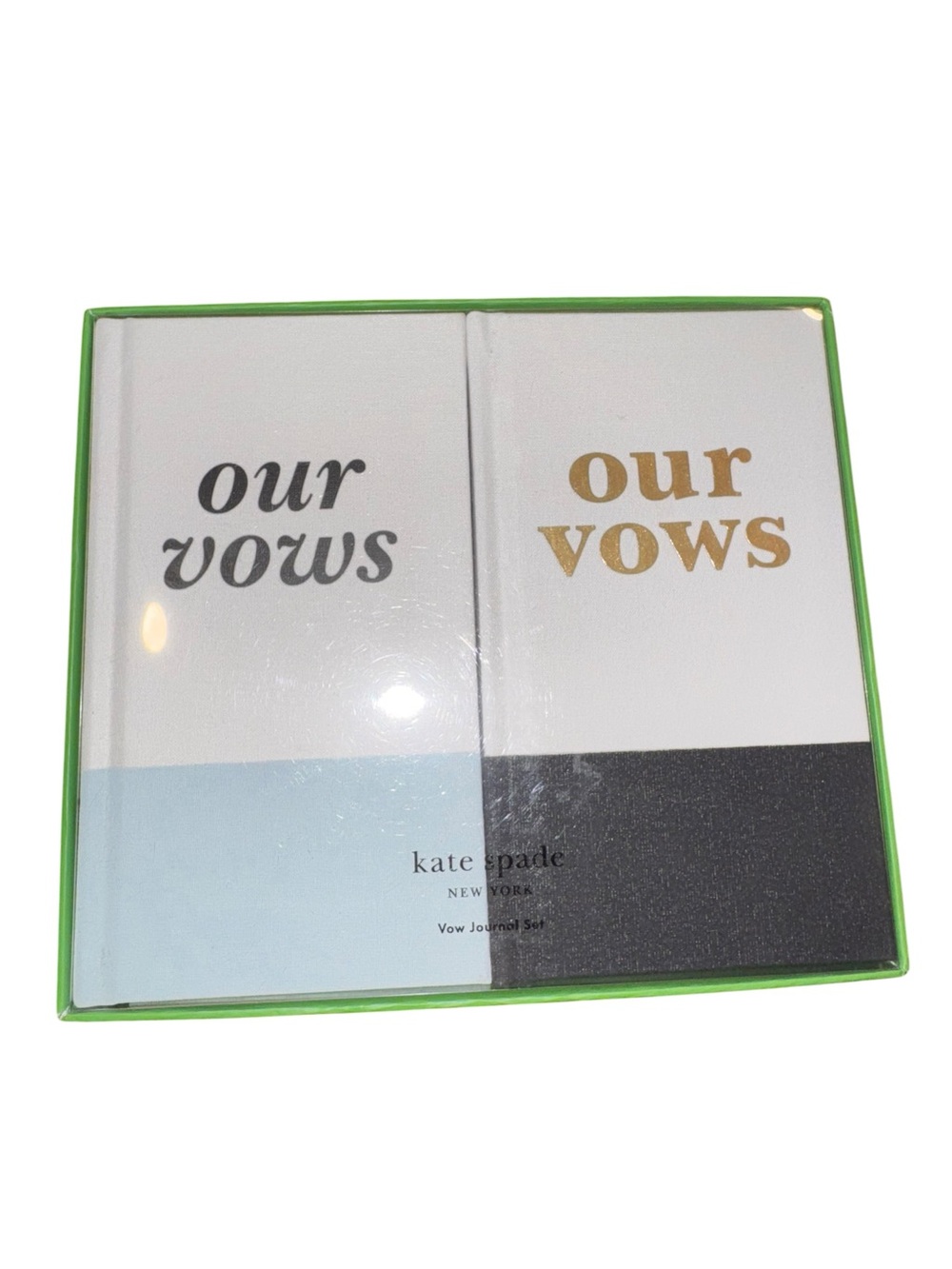 kate spade Two-Piece 'Our Vows' Journal Set - White, Gold, Black, Light Blue NIB